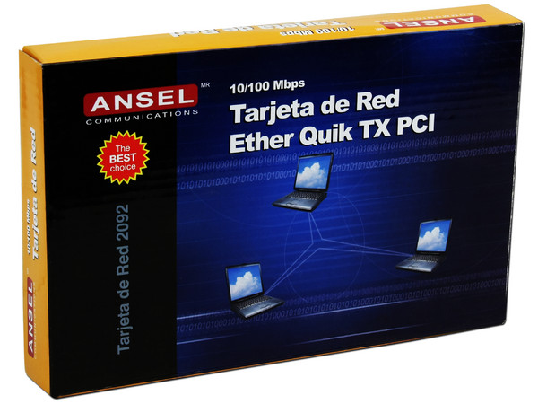 Tarjeta de Red Ether Quick ANSEL 10/100mbps, PCI
