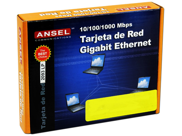 Tarjeta de Red ANSEL Gigabit, 10/100/1000 Ethernet, PCI.