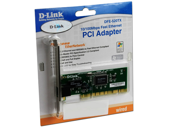 Tarjeta de Red D-Link 10/100 Mbps, PCI