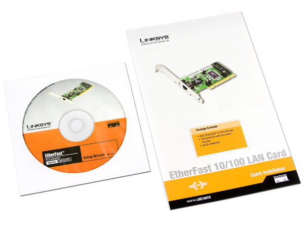 Tarjeta de Red Linksys, 10/100 Ethernet PCI.