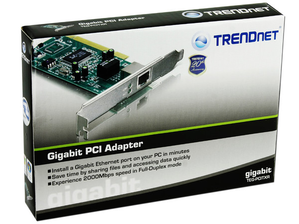 Tarjeta de Red TRENDnet Gigabit, 10/100/1000 Ethernet, PCI.