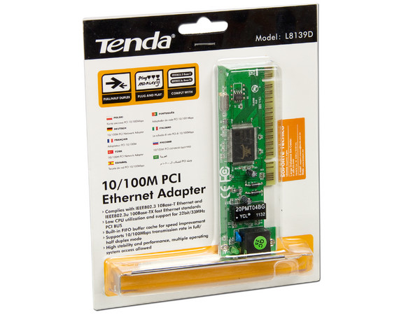 Tarjeta de Red Tenda 10/100mbps, PCI