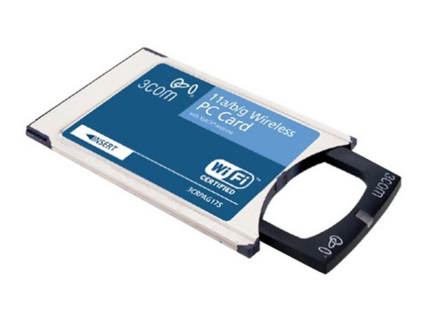 Tarjeta de Red PC Card 3Com Inalámbrica 11 a/b/g con Antena XJack.