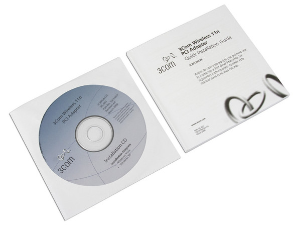 Tarjeta de Red 3COM de 3 Antenas, IEEE 802.11n draft 2.0 /IEEE 802.11b/g, PCI 