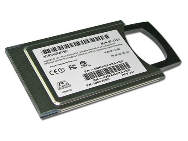 Tarjeta de Red 3Com OfficeConnect Inalámbrica de 11Mbps. Tipo de Conector: Type II 16-bit PC.