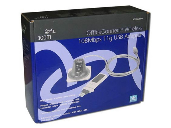 Adaptador 3Com USB OfficeConnect inalámbrico 108 Mbps 11g