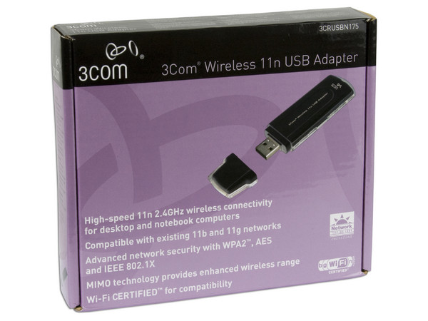 Adaptador 3com USB 802.11b/g Wireless 11n