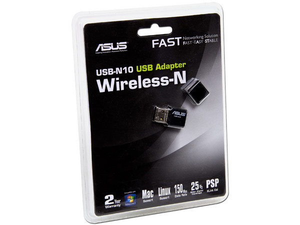  Mini Adaptador Inalámbrico ASUS Wireless N, USB.