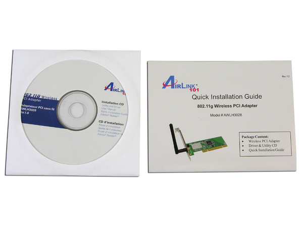 Tarjeta de Red  AirLink 101, Inalámbrica IEEE 802.11b/g, 54Mbps, PCI