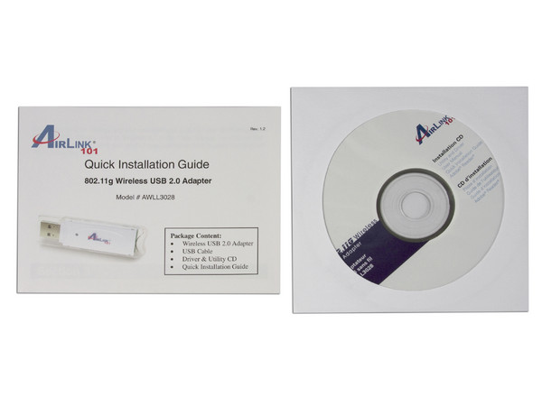 Adaptador USB AirLink 101, 802.11b/g, Inalámbrico 54Mbps