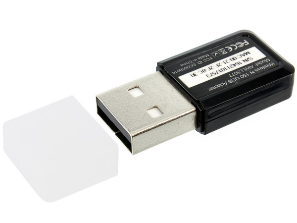 Mini Adaptador USB AirLINK101 Wireless N, hasta 150Mbps.