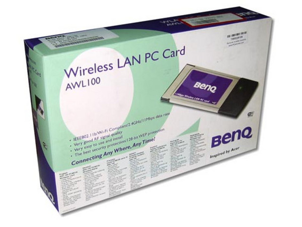 T. de Red BenQ Inalámbrica AWL100, para Laptop, 11Mbps, PCMCIA II