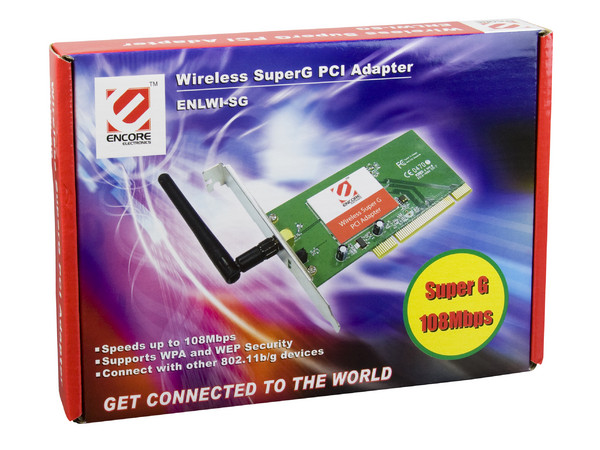 Tarjeta de Red Encore, Inalámbrica 802.11 Super G, 108Mbps, PCI