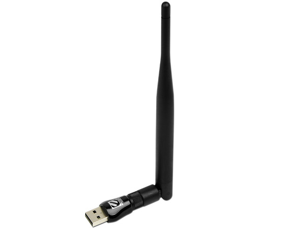 Adaptador Inalámbrico Mini USB Encore N150, 5dbi  con Antena Amplificadora