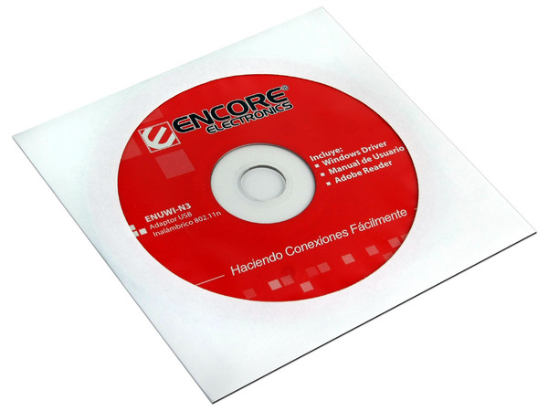 Adaptador Encore USB 802.11N Wireless N,  hasta 150Mbps.