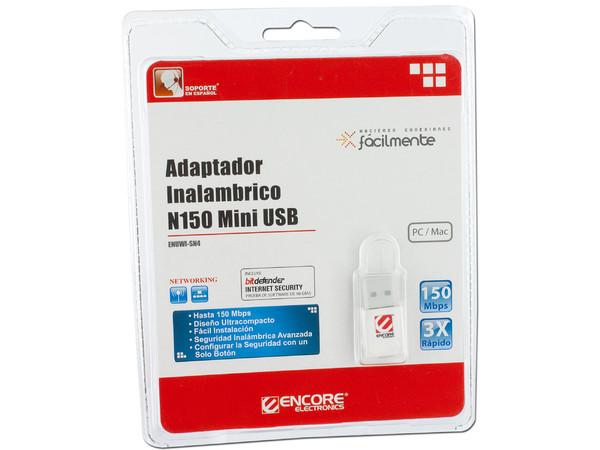 Adaptador Inalámbrico Mini USB Encore N150.