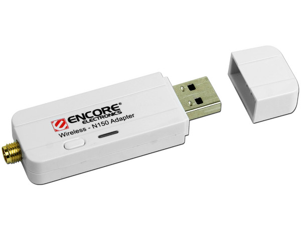 Adaptador Encore ENUWI-XAN3 USB 802.11b/g/n hasta 150Mbps, incluye antena desmontable 