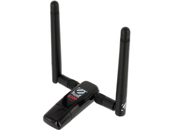 Adaptador Inalámbrico USB Encore N300 con 2 Antenas.