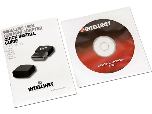 Mini Adaptador Inalámbrico Intellinet  N150, USB.