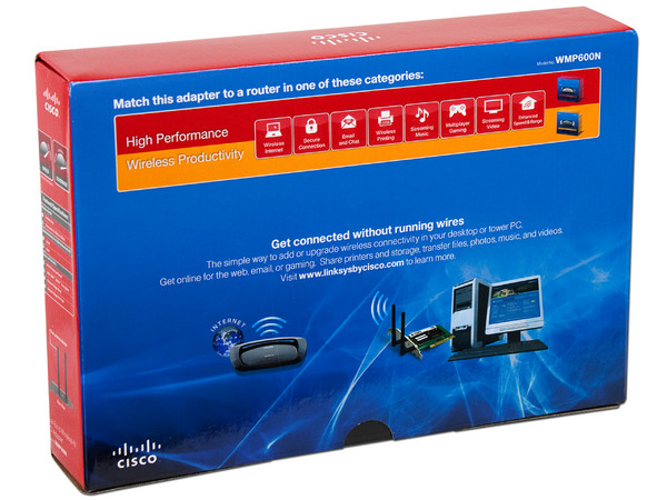 Tarjeta de Red Inalámbrica Linksys, Dual-band, IEEE 802.11a/b/g/n, PCI.