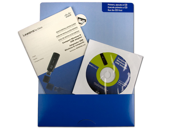 Adaptador USB Linksys Wireless-G hasta 54Mbps
