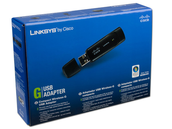 Adaptador USB Linksys Wireless-G hasta 54Mbps
