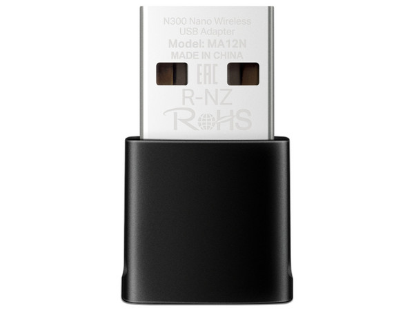 Nano Adaptador Inalámbrico USB MERCUSYS N300 MA12N, Wireless AC (Wi-Fi 4), hasta 300Mbps.