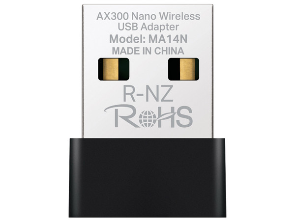 Adaptador USB Wi-Fi Mercusys MA14N Nano, Doble Banda, Wi-Fi 6, 287 Mbps. Color Negro.