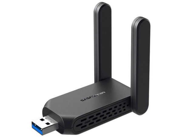 Adaptador Inalámbrico USB Mercusys MA32H, Doble Banda, Wireless AC (Wi-Fi 5), Hasta 867Mbps, 2 Antenas, USB. Color Negro.