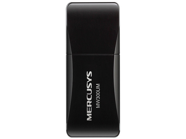 Adaptador Inalámbrico USB Mercusys MW300UM, Wireless N (Wi-Fi 4), hasta 300 Mbps, USB. Color Negro.