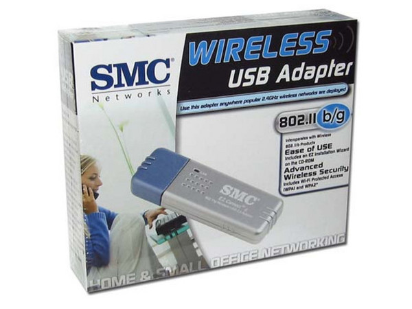 Adaptador SMC 2862W-G USB inalámbrico de 2.4GHz y de 54Mbps