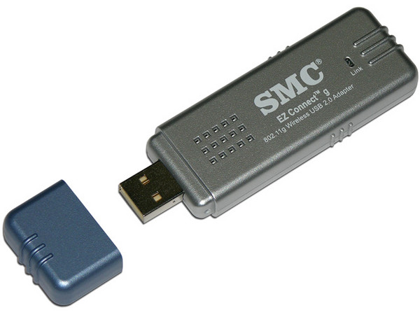 Adaptador USB SMC 802.11b/g, Inalámbrico de 2.4GHz y 54Mbps