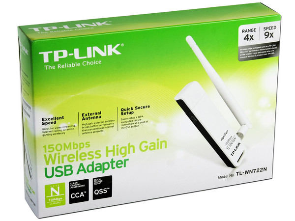Adaptador USB TP-LINK USB 802.11b/g/n  Hasta  150Mbps