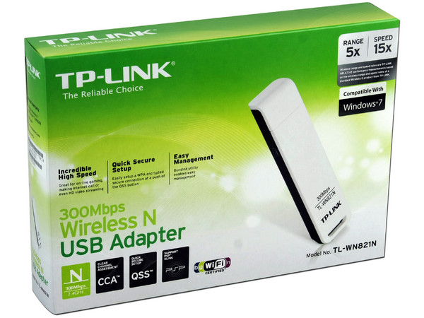 Adaptador USB TP-LINK Wireless N, hasta 300Mbps