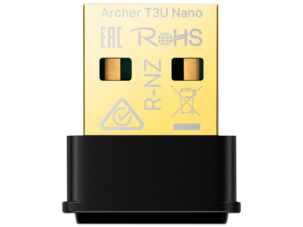 Nano Adaptador Inalámbrico USB TP-Link Archer T3U, Wireless AC (Wi-Fi 5), hasta 867Mbps.