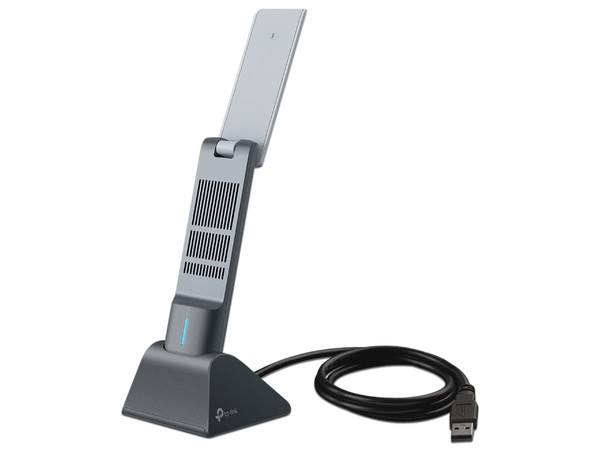 Adaptador Inalámbrico USB TP-Link Archer TX20UH de doble banda, Wireless AX (Wi-Fi 6), hasta 1201Mbps, Color Gris.