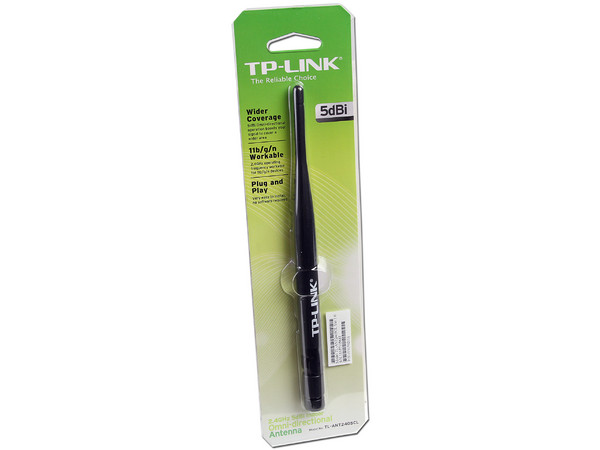 Antena Omni-directional Tp-Link para interiores, 2.4GHz, 5dBi.