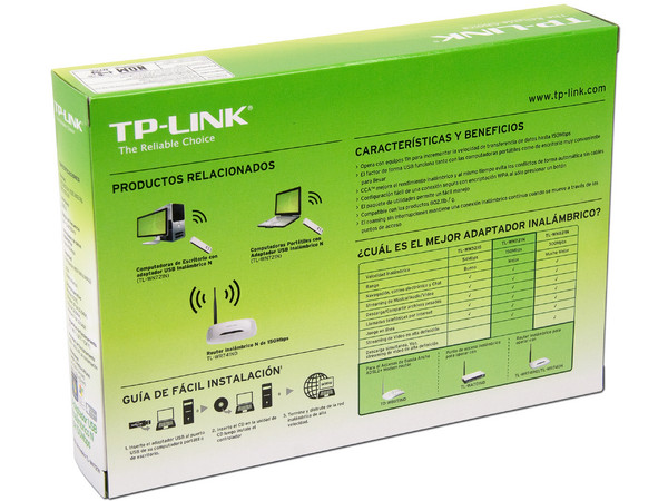 Adaptador USB TP-LINK Wireless Lite N 150Mpbs