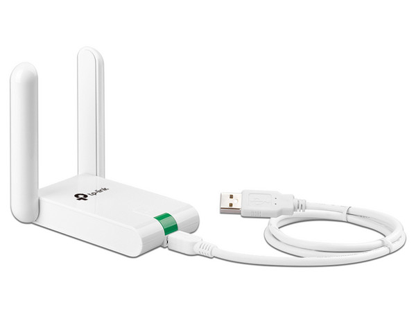 Adaptador USB TP-Link High Gain Wireless N, hasta 300 Mbps.