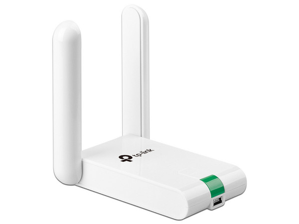 Adaptador USB TP-Link High Gain Wireless N, hasta 300 Mbps.