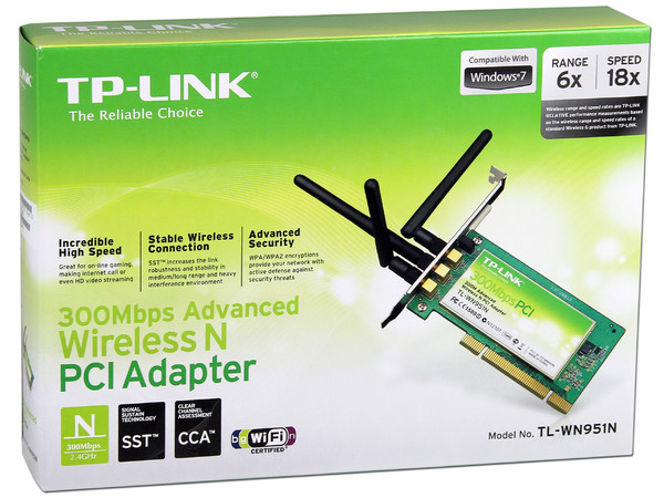 Tarjeta de Red Inalámbrica TP-LINK Advanced Wireless N, 300Mbps, PCI
