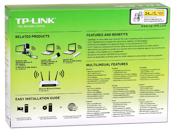 Tarjeta de Red Inalámbrica TP-LINK Advanced Wireless N, 300Mbps, PCI