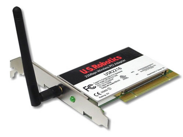 Tarjeta de Red US Robotics Inalambrica para PC, PCI, 22MBPS