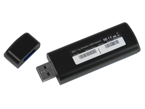 Adaptador Zonet USB 802.11G Wireless, 54Mbps, hasta 100mts.