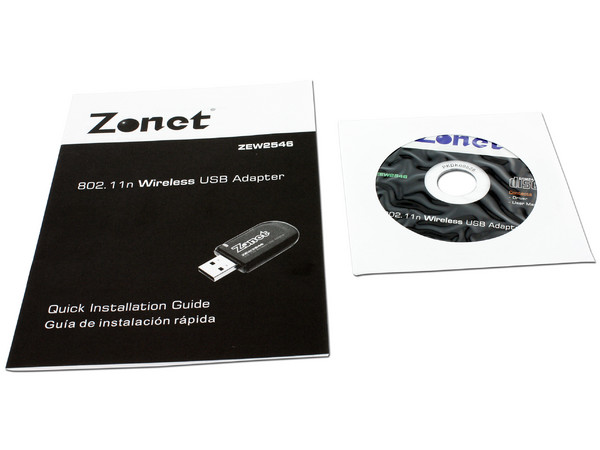Adaptador USB Zonet Wireless N, hasta 300Mbps