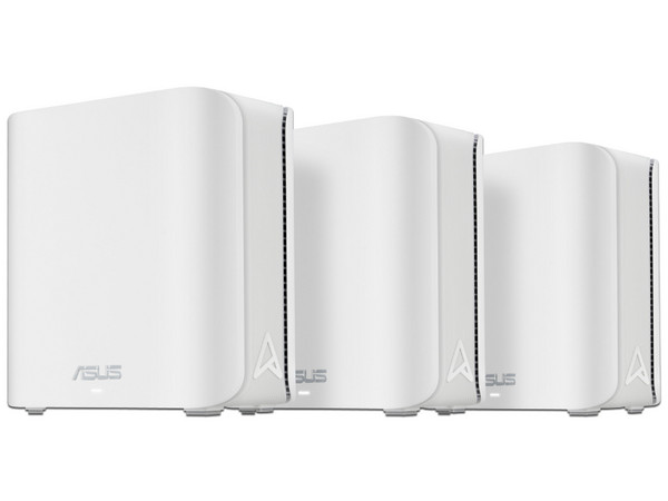 Sistema de Wi-Fi en Malla ASUS ZenWiFi BD5, Doble banda 2.4GHz y 5GHz, Wireless AC (Wi-Fi 7), Hasta 5000Mbps, 3 Piezas. Color Blanco