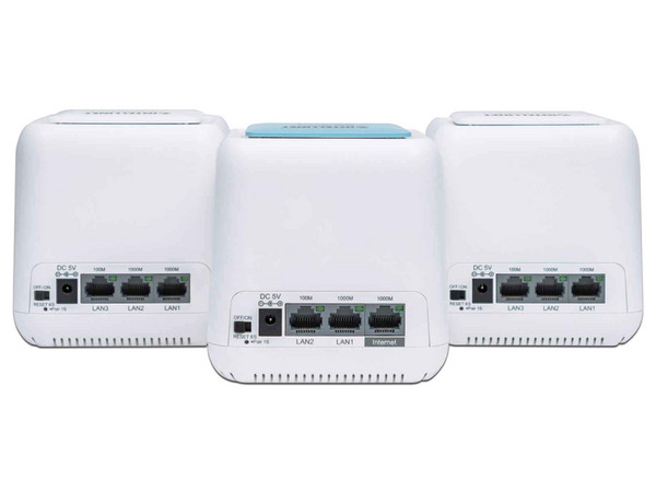 Sistema de Wi-Fi En Malla Intellinet Network Solutions AC1200 Kit, de doble banda Wireless AC (Wi-Fi 5), hasta 867 Mbps.