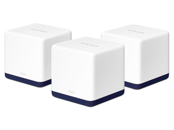 Sistema de Wi-Fi en Malla Mercusys Halo H50G de Doble Banda, Wireless AC (Wi-Fi 5), hasta 1900 Mbps, (Paquete de 3). Color Blanco.