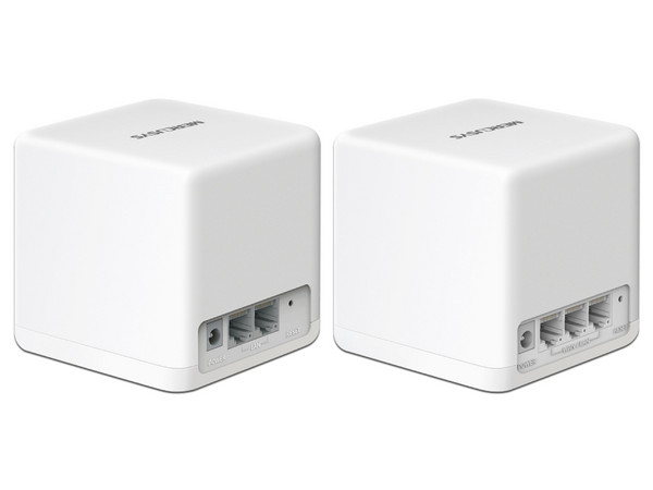 Sistema de Wi-Fi en Malla Mercusys Ax1500, Wireless AX (Wi-Fi 6), RJ-45. Color Blanco. 2 Piezas.