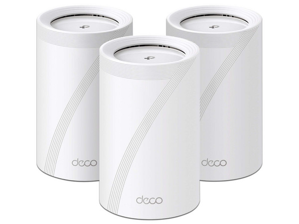 Sistema de Wi-Fi en Malla TP-Link DECO BE63 de Triple Banda, Wireless AX (Wi-Fi 7), Hasta 5188 Mbps, Color Blanco. (Paquete de 3)